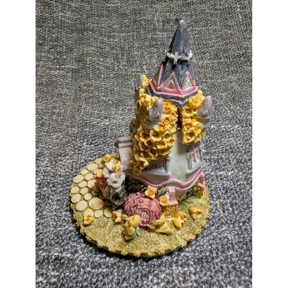 Easter Bunny Castle Figurine Resin 5